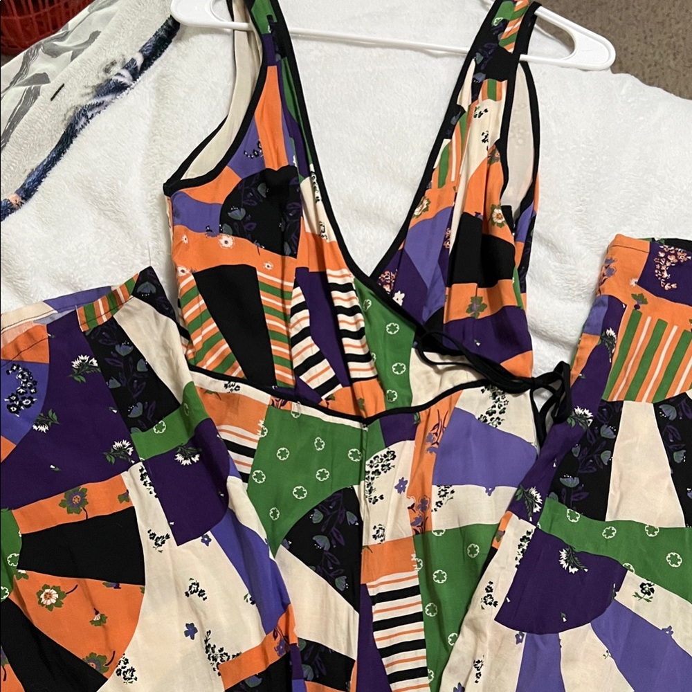 Colorful Patchwork Jumpsuit - image 1